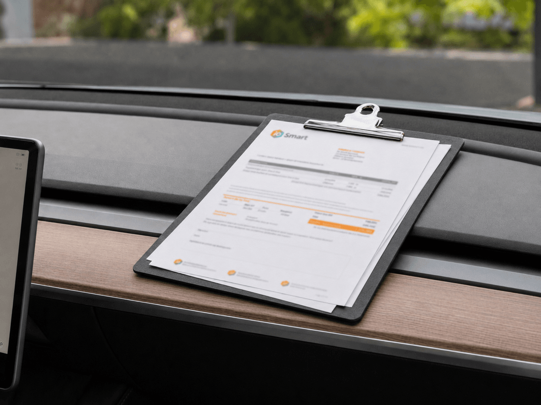 Devis détaillé ioSmart sur un porte-bloc
